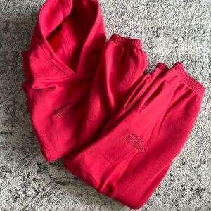 White Fox hooded sweat set